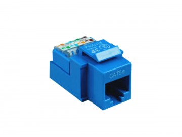 Cat. 5E Tool-less Keystone Jack, 1 Gbps